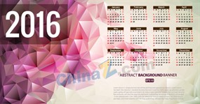 2016猴年日历模板设计